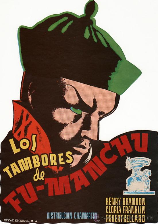 Cinema: LOS TAMBORES DE FU-MANCHU  - FACSIMIL  - TROQUELADO