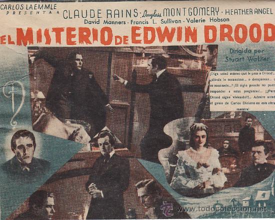 Kino: EL MISTERIO DE EDWIN DROOD - STUART WALKER  - FACSIMIL