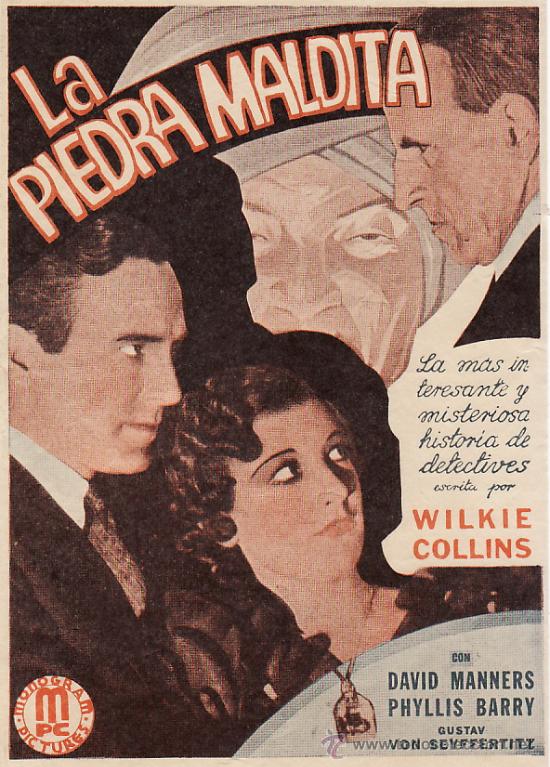 Kino: LA PIEDRA MALDITA - DAVID MANNERS , PHYLLIS BARRY Y GUSTAV VON SEYFFERTITZ - FACSIMIL