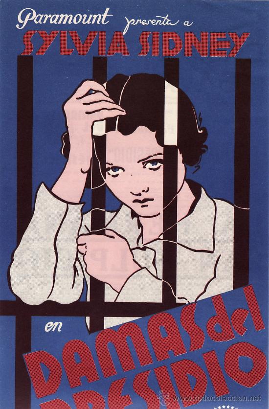 Kino: DAMAS DEL PRESIDIO - SYLVIA SIDNEY - FACSIMIL