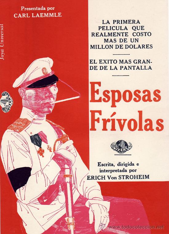Kino: E3SPOSAS FR&Iacute;VOLAS - ERICH VON STROHEIM - FACSIMIL