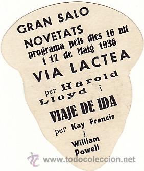 Cine: VIA LACTEA - HAROLD LLOYD - FACSIMIL - TROQUELADO - Foto 2