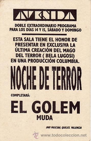 Cine: EL GOLEM - PAUL WEGENER - FACSIMIL - Foto 2