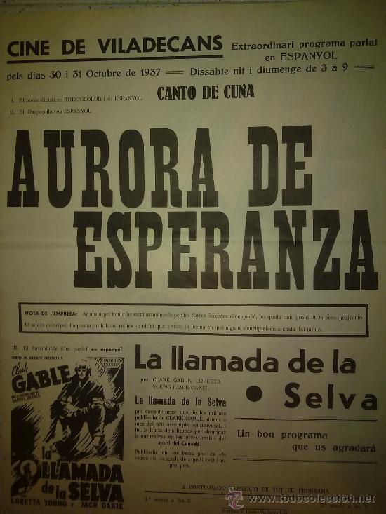 Cine: ALBORES - AURORA DE ESPERANZA - FACSIMIL - Foto 2