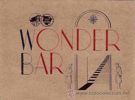 Kino: WONDER BAR  -  FACSIMIL -
