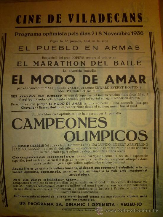 Cine: EL PUEBLO EN ARMAS - FACSIMIL - Foto 2