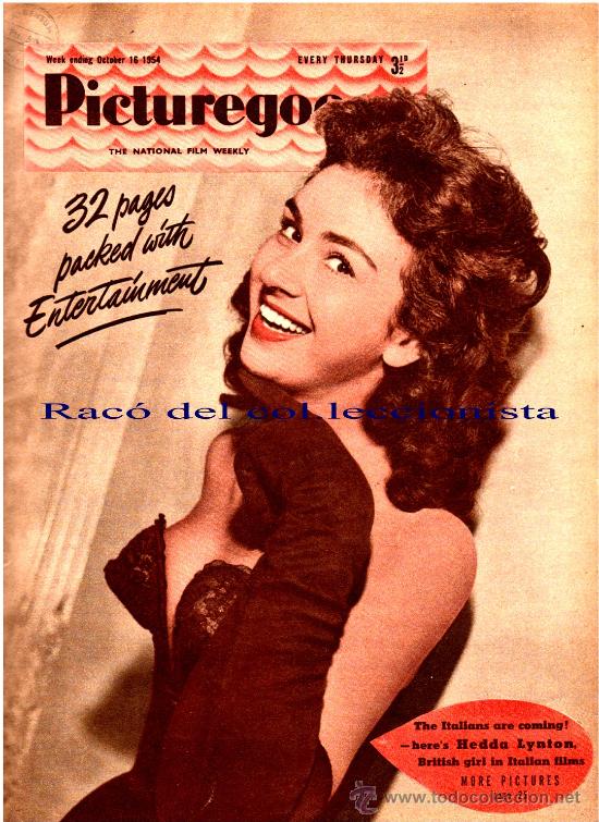 Cinema: REVISTA CINE: PICTUREGOER 16-10 DE 1954. N&ordm; ESPECIAL DE 32 P. INTERIOR G. PECK A TODA P., MARILYN