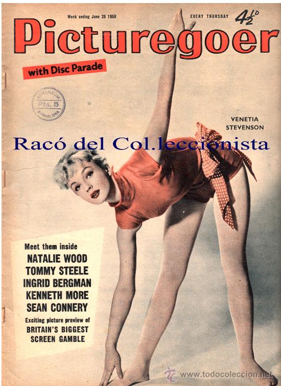 Cinema: REVISTA CINE: PICTUREGOER 28-06 DE 1958. NATALIE WOOD, TOMMY STEELE, INGRID BERGMAN, KENNETH MORE ..