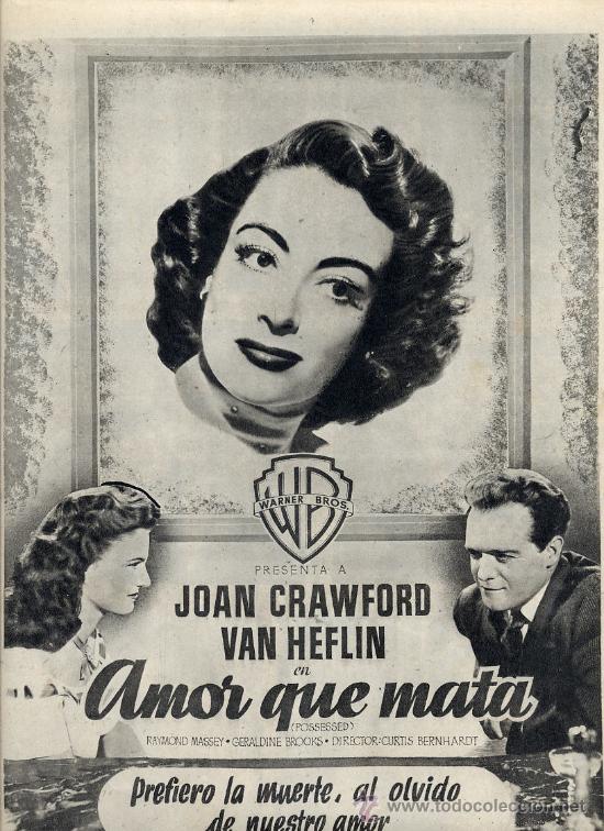 Kino: AMOR QUE MATA 1950 CINE HOJA REVISTA