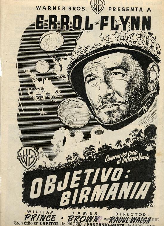 Kino: OBJETIVO BIRMANIA 1950 CINE HOJA REVISTA