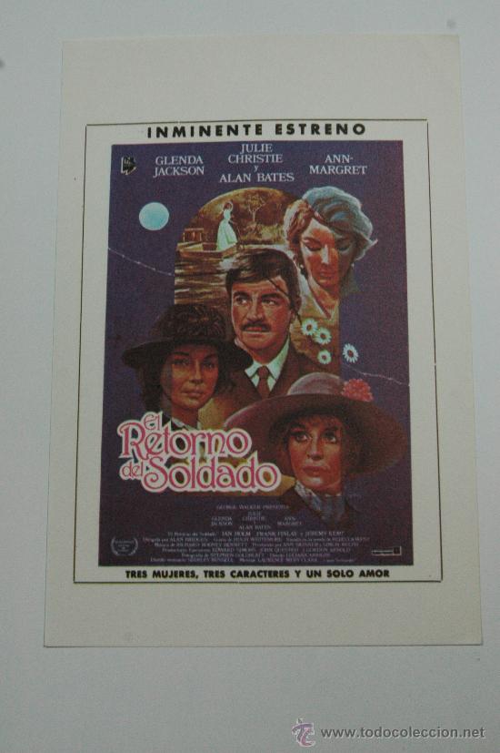 Kino: el retorno del soldado - folleto de mano reproduccion - glenda jackson alan bates ann margret