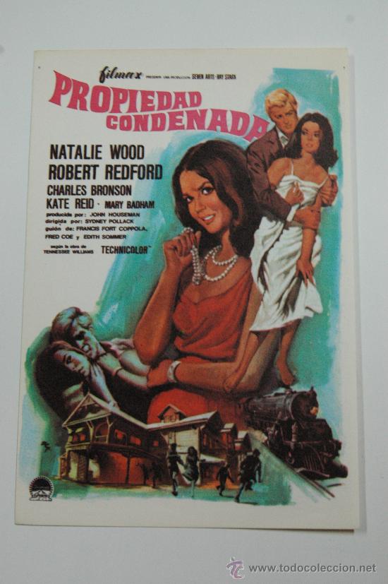 Kino: propiedad condenada - folleto de mano reproduccion - natalie wood robert redford