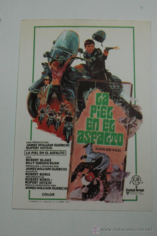 Kino: la piel del asfalto - folleto de mano reproduccion - robert blake billy green bush