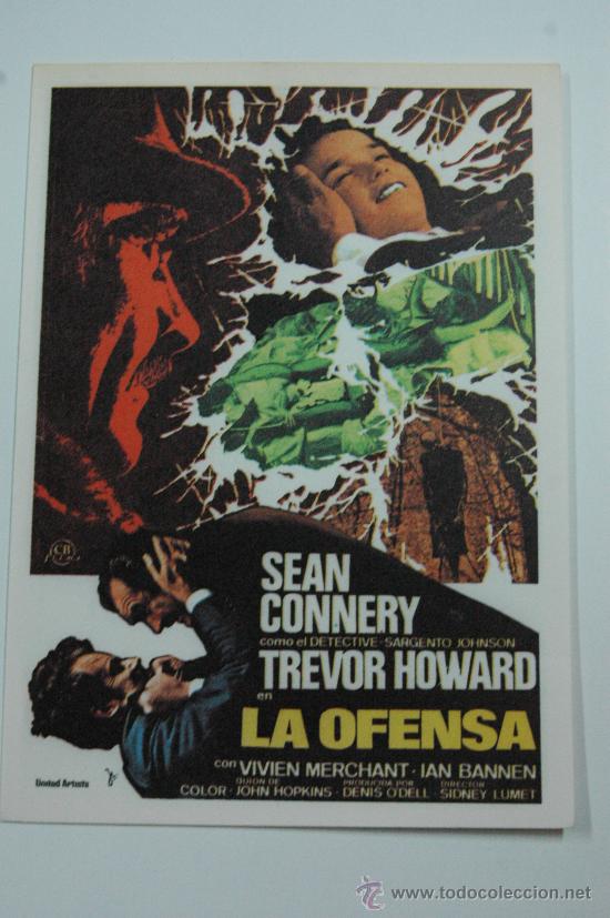 Kino: la ofensa - folleto de mano reproduccion - sean connery