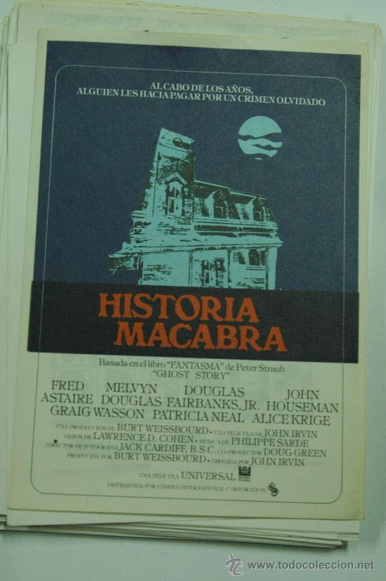 Kino: historia macabra - folleto de mano reproduccion - john irvin