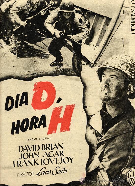 Kino: DIA D HORA H  1952 HOJA REVISTA