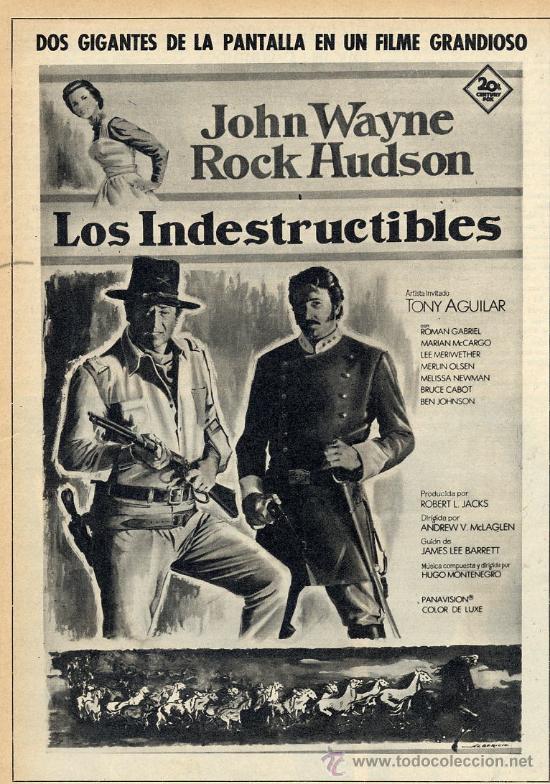 Kino: LOS INDESTRUCTIBLES JOHN WAYNE HOJA REVISTA