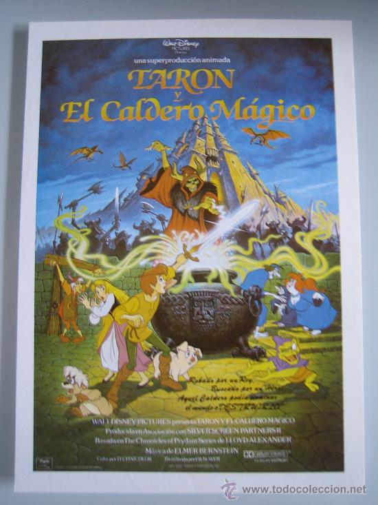 Kino: taron y el caldero magico walt disney - folleto reproduccion