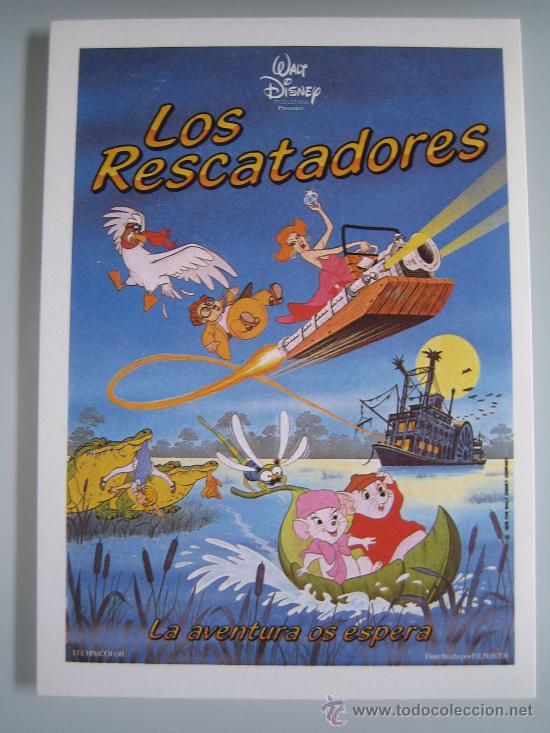 Kino: los rescatadores  walt disney - folleto reproduccion