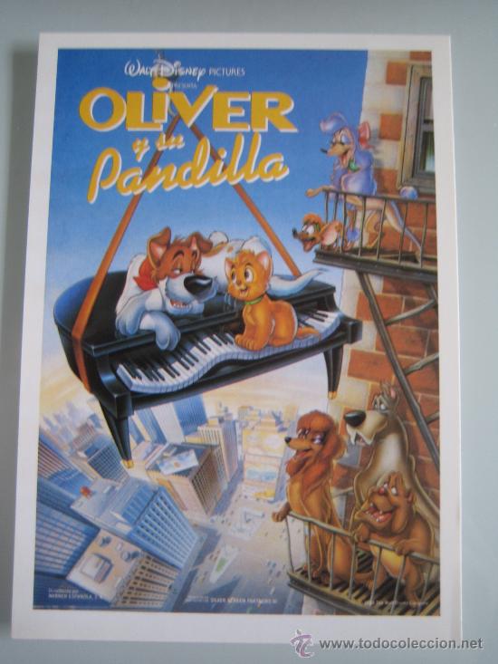 Kino: oliver y su pandilla walt disney - folleto reproduccion