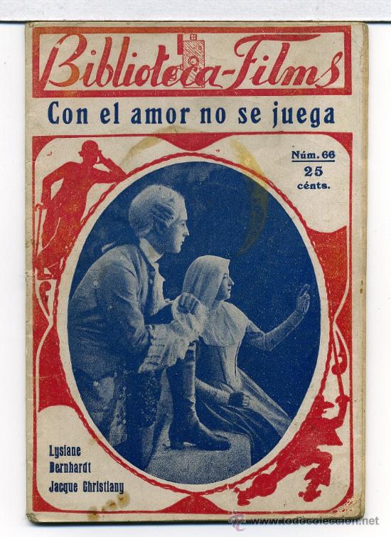 Kino: CON EL AMOR NO SE JUEGA, con Lysiane Bernhardt. NOVELILLA.