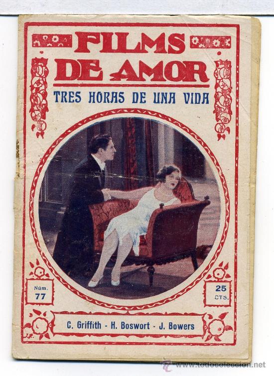 Kino: TRES HORAS DE UNA VIDA, con Corinne Griffith. NOVELILLA.