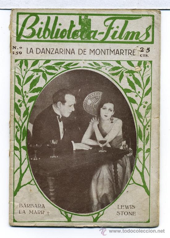 Cin&eacute;ma: LA DANZARINA DE MONTMARTRE, con Lewis Stone. NOVELILLA.