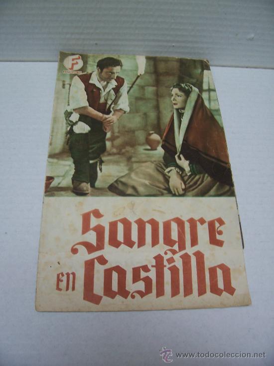 Cinema: CINE - SANGRE EN CASTILLA - DESPLEGABLE FILM&Oacute;FONO