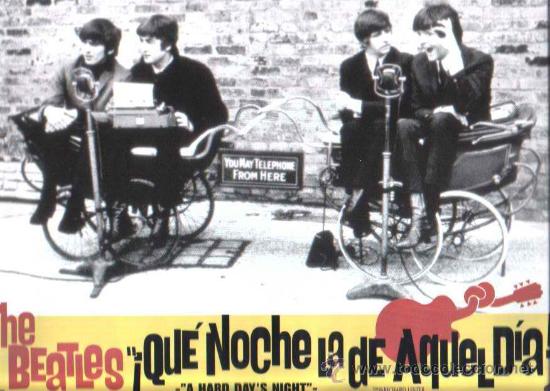 Kino: THE BEATLES POSTER QUE NOCHE LA DE AQUEL DIA