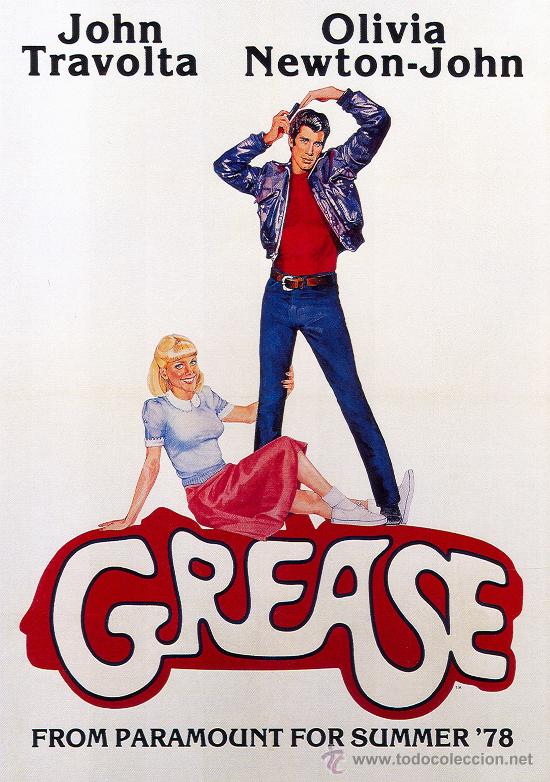 Kino: LAMINA  CARTEL CINE . GREASE..