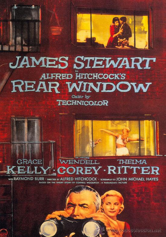 Kino: LAMINA CARTEL CINE CLASICO .LA VENTANA INDISCRETA...