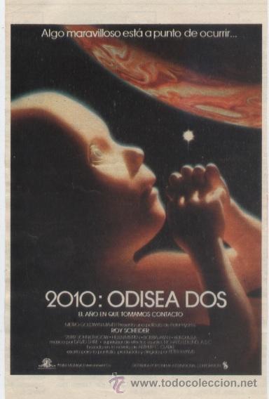 Kino: Mini cartel de pelicula: 2010 Odisea dos (Coleccionable de la revista Teleprograma, a&ntilde;os 90)