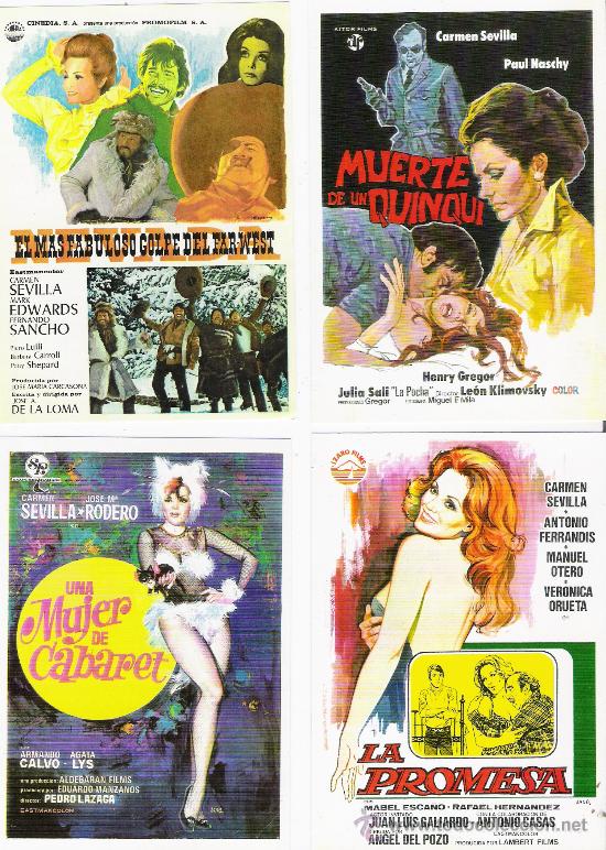 Cine: carmen sevilla.4 reprod,,