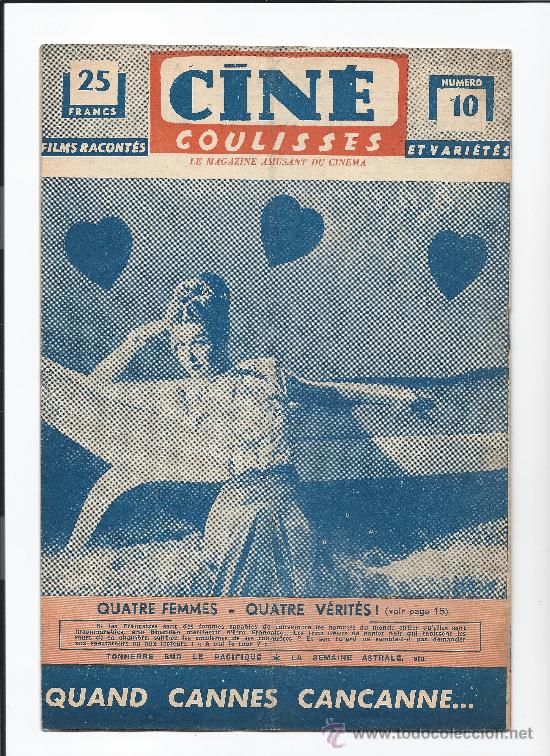 Cine: REVISTA FRANCESA CINE COULISSES-NUMERO 10 DEL 8 DE MAYO DE 1952 - Foto 2 - 30343679