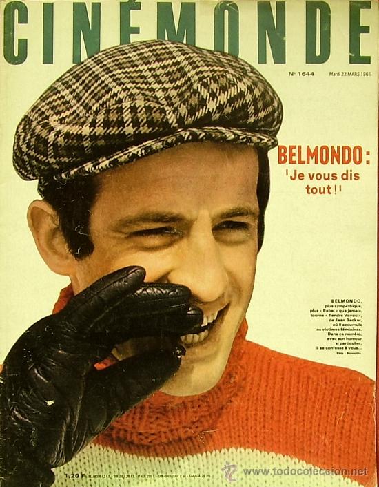 Cinema: MAGAZINE CINE MONDE 1966 N&ordm;1644 (BELMONDO) FRANCE