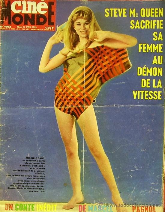 Cinema: MAGAZINE CINE MONDE 1965 N&ordm;1603 (MIREILLE DARC) FRANCE