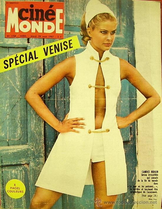 Cinema: MAGAZINE CINE MONDE 1967 N&ordm;1708 (CANDICE BERGEN) FRANCE