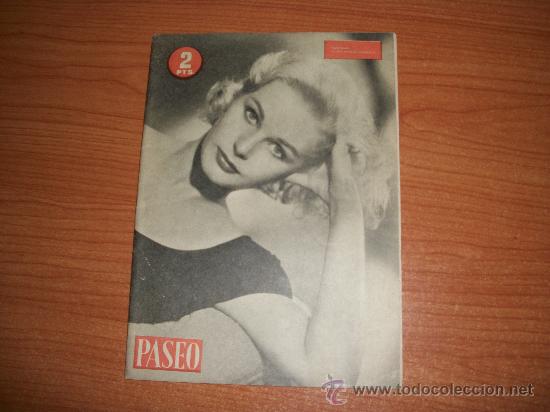 Cine: REVISTA PASEO N&ordm; 74 EN PORTADA INGRID GAUDE 1957