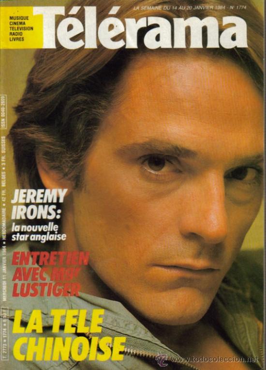 Cine: MAGAZINE TELERAMA 1984 (JEREMY IRON) FRANCE