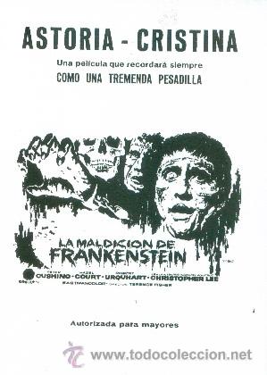 Cine: LA MALDICI&Oacute;N DE FRANKENSTEIN