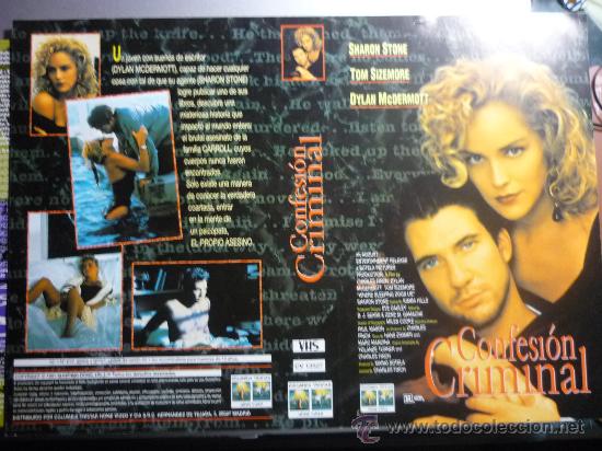 Cinema: CARATULA VIDEO CONFESION CRIMIMAL  VHS