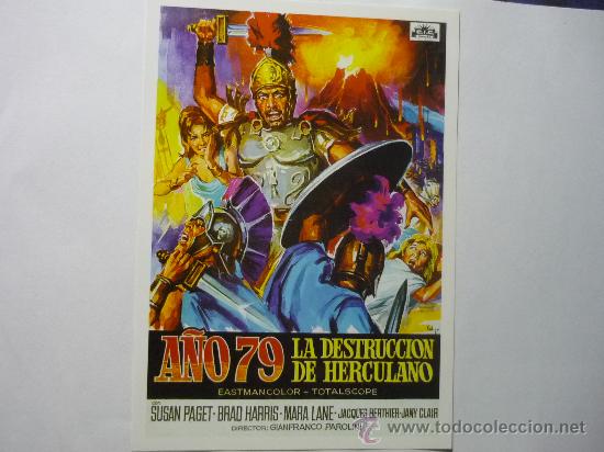 Kino: A&Ntilde;O 79 LA DESTRUCCION DE HERCULANO REPROD.IMPRENTA-MODERNO