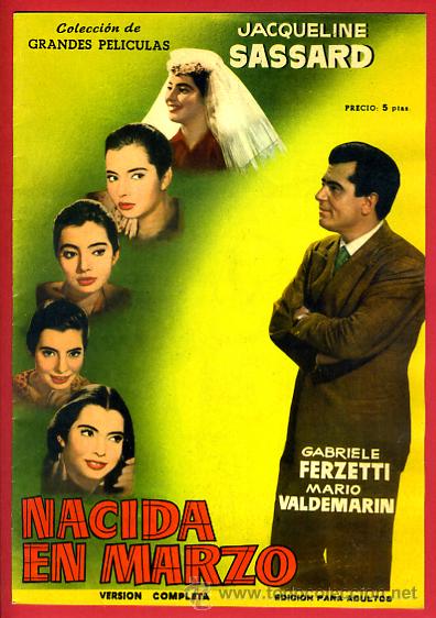 Cinema: REVISTA CINE , NACIDA EN MARZO , ORIGINAL , D5