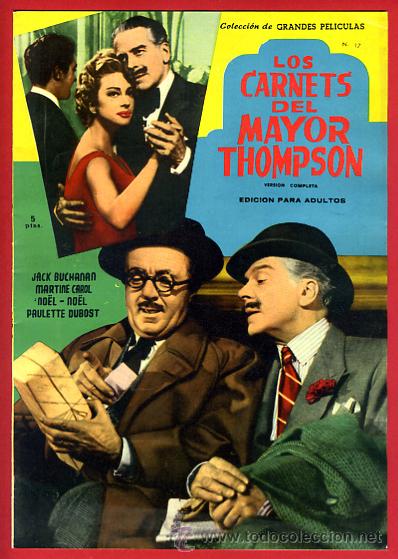Cinema: REVISTA CINE , LOS CARNETS DEL MAYOR THOMPSON , ORIGINAL , D11