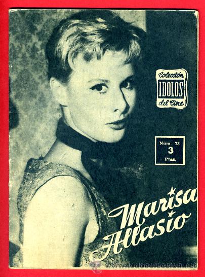 Cinema: REVISTA CINE , COLECCION IDOLOS DEL CINE , MARISA ALLASIO , ORIGINAL