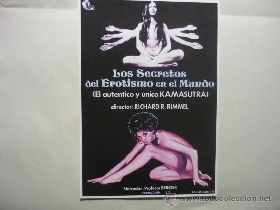 Kino: REPRODUCC. CARTEL 15 X 1O PELICULA LOS SECRETOS DEL EROTISMO EN EL MUNDO