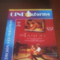 Cine: REVISTA CINE INFORME - NUMERO 701 - SEPTIEMBRE 1998 - PORTADA TANGO