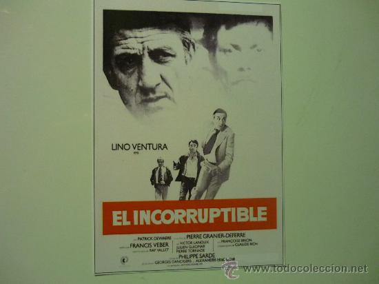 Kino: CARTEL PELICULA EL INCORRUPTIBLE .- LINO VENTURA