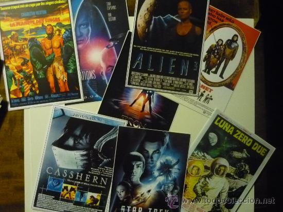 Kino: LOTE REPRODUCCION CARTELES EN PAPEL DE  PELICULAS CIENCIA FICCION