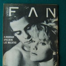 Cine: DE CINE FAN FATAL-REVISTA DE CINE Nº 1-ALMODOVAR-SPIELBERG-LAS MALDITAS-SEAN YOUNG-1988-1ª EDICION.